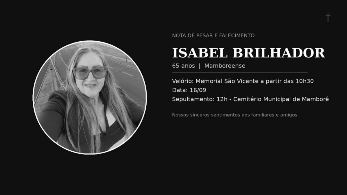 Velório de Isabel Brilhador